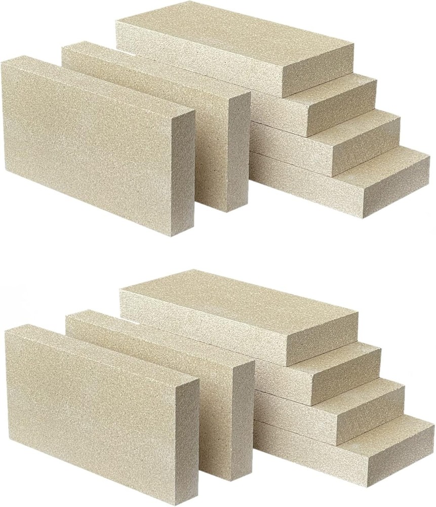 Woodstove Firebricks, Upgrade Fire Bricks Replacement for US Stove FBP6, Size 9"