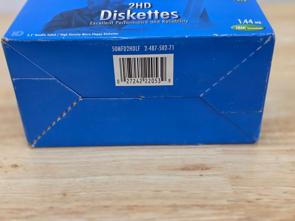 Sony 50MFD 2HD Diskettes Micro Floppy Disks 3.5" IBM Format 40 Pack