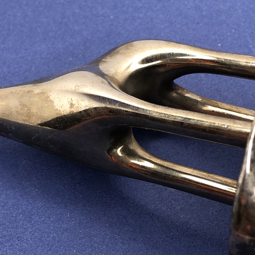 Giraffe Ring Holder Red Envelope Metal Silver Plated Trinket Dish