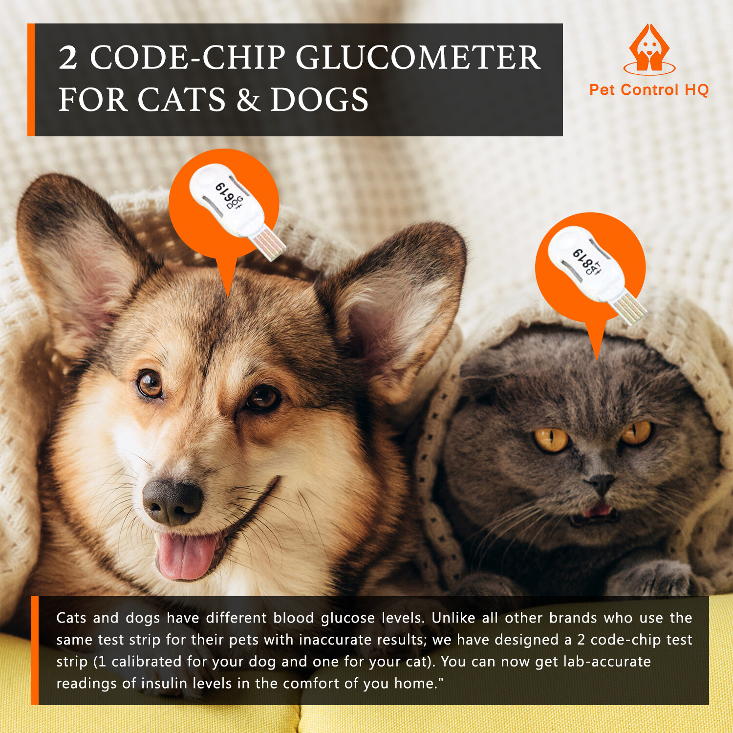 Blood glucose meter monitor dog cat glucometer dogs diabetes sugar insulin pet