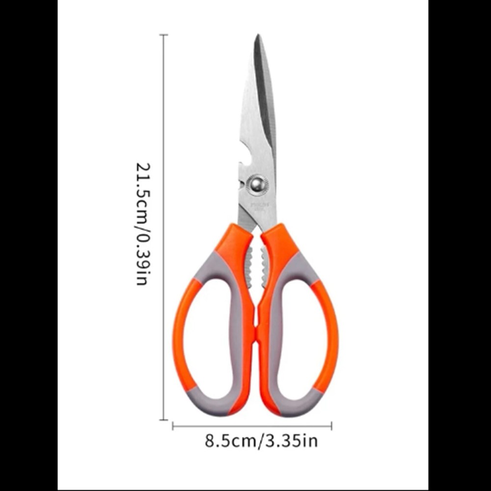 1pc Multifunctional Scissors, Ultra Sharp Stainless Steel Kitchen Scissors