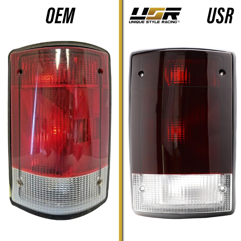 Dark RED/SMOKE Tail Light For 00-06 Ford Excursion / 95-14 E-150 E-250 E-350 Van