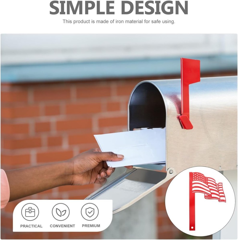 Professional Mailbox Flag Mailbox Replacement Flag Flag Shape Mailbox Stake Deco