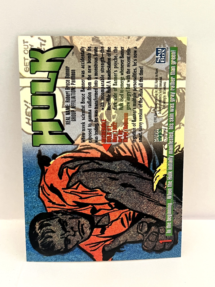 1993 SkyBox Marvel Masterpieces Base Card & Dyna-etch Cards - Complete Your Set