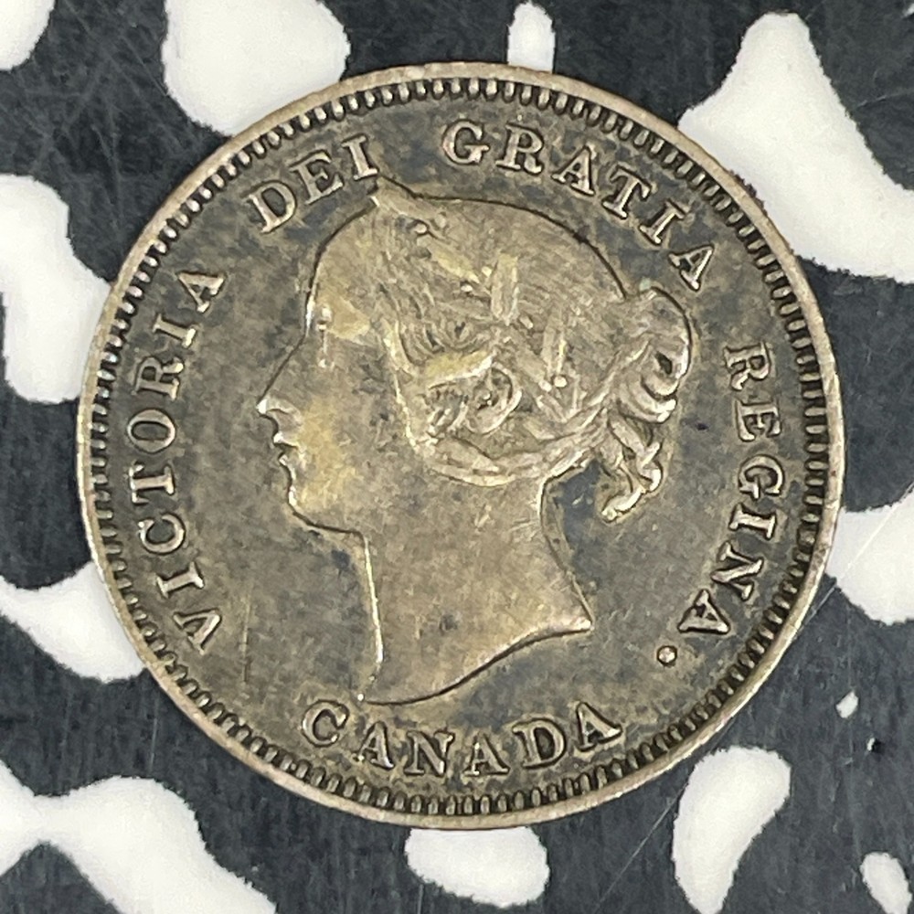 1900 Canada 5 Cents Lot#C8636 Silver! Nice!