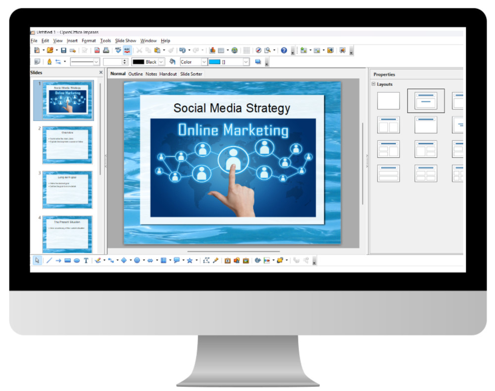 Open Office Software Suite for Windows - USB - Word Processing - Home & Office