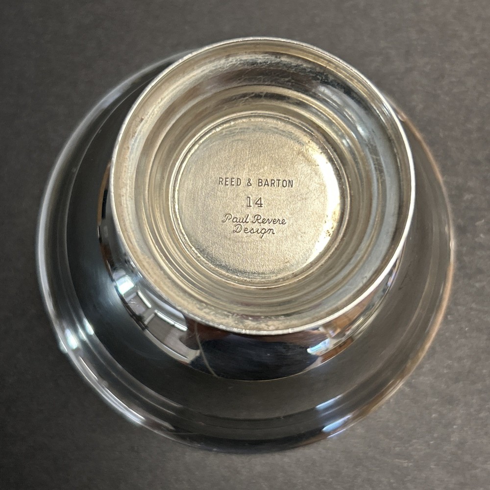 Reed & Barton Paul Revere Bowl 3.5” Silver Plated Footed Candy /Trinket Dish