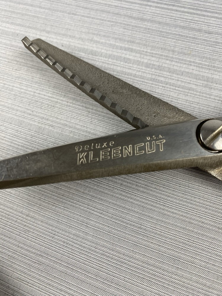 KLEENCUT Pinking Shears Scissors Vintage 2 Pairs