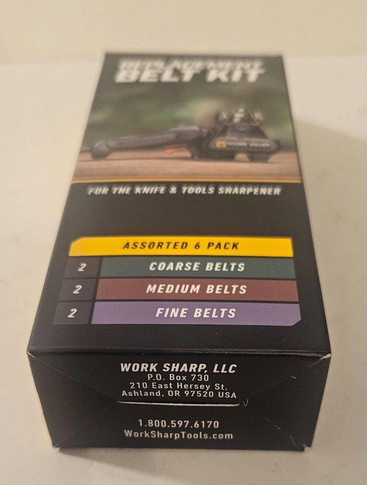 Work Sharp Replacement Abrasive Belt Kit, 6 Belts, Kit New