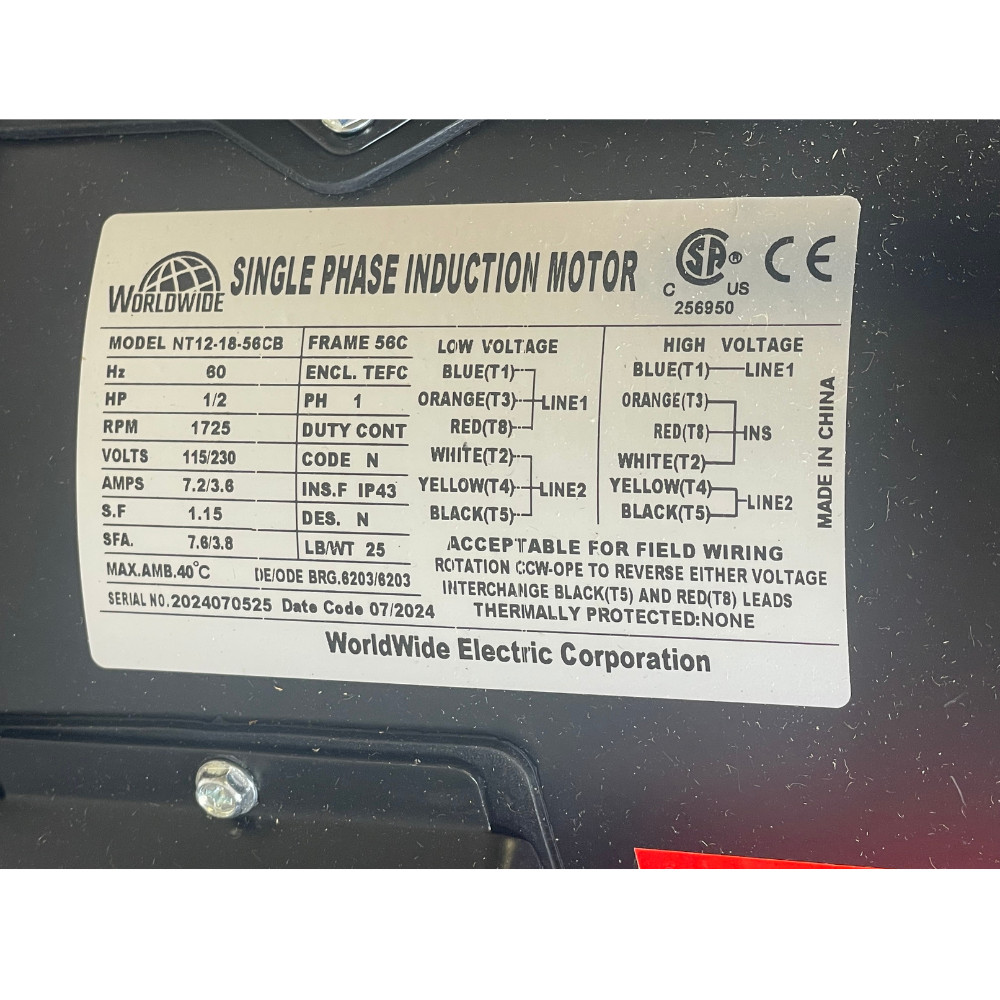 Wheeler-Rex 38300 5/8" FNPT 1/2HP 115/230V Twin Piston Hydrostatic Test Pump