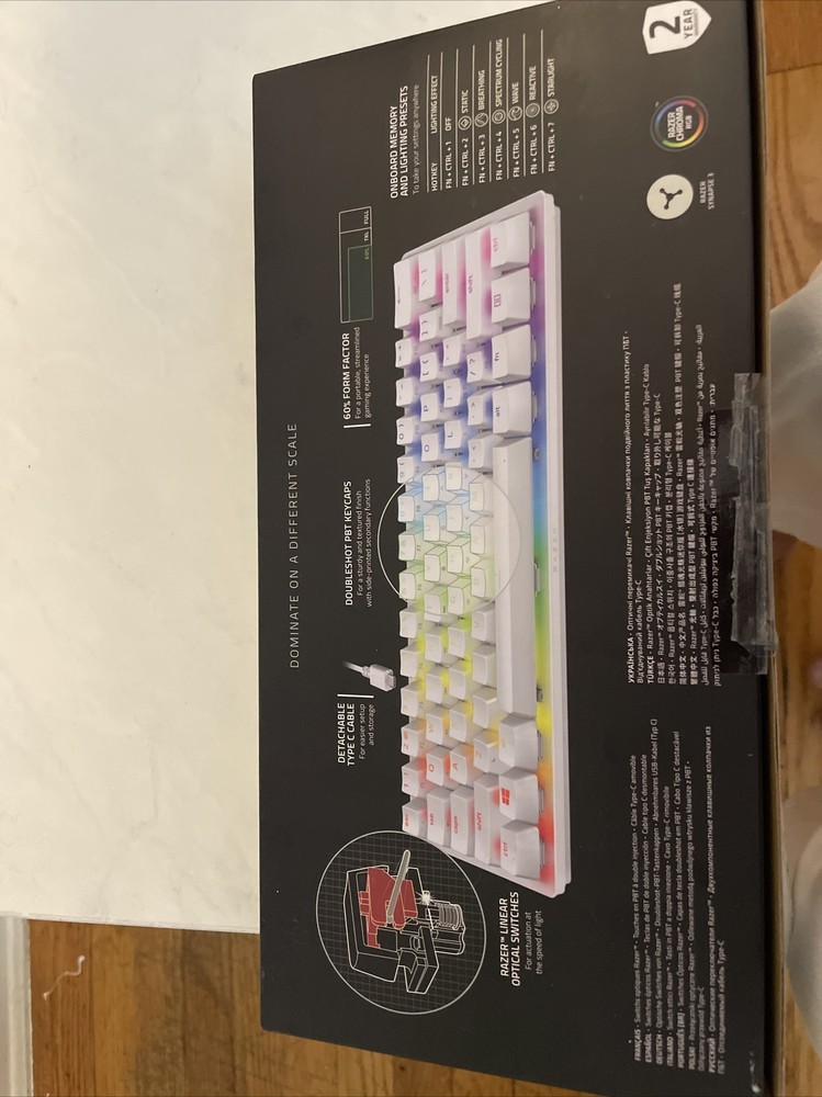 Razer Huntsman Mini Mercury Edition - 60% Optical