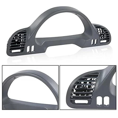 Dash Panel Bezel with A/C Nozzle Left Right for 2002-2006 Sprinter Gray