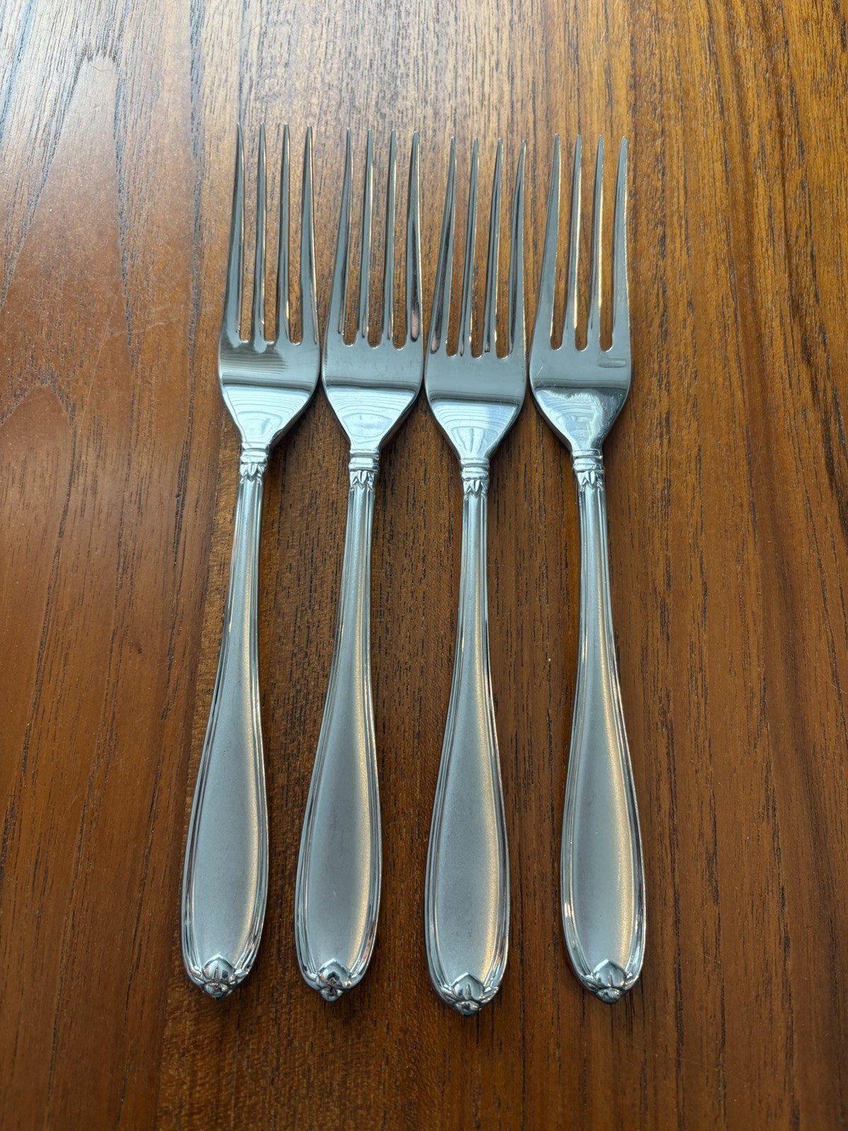 4pc Princess House Barrington Stainless Flatware Dinner Forks