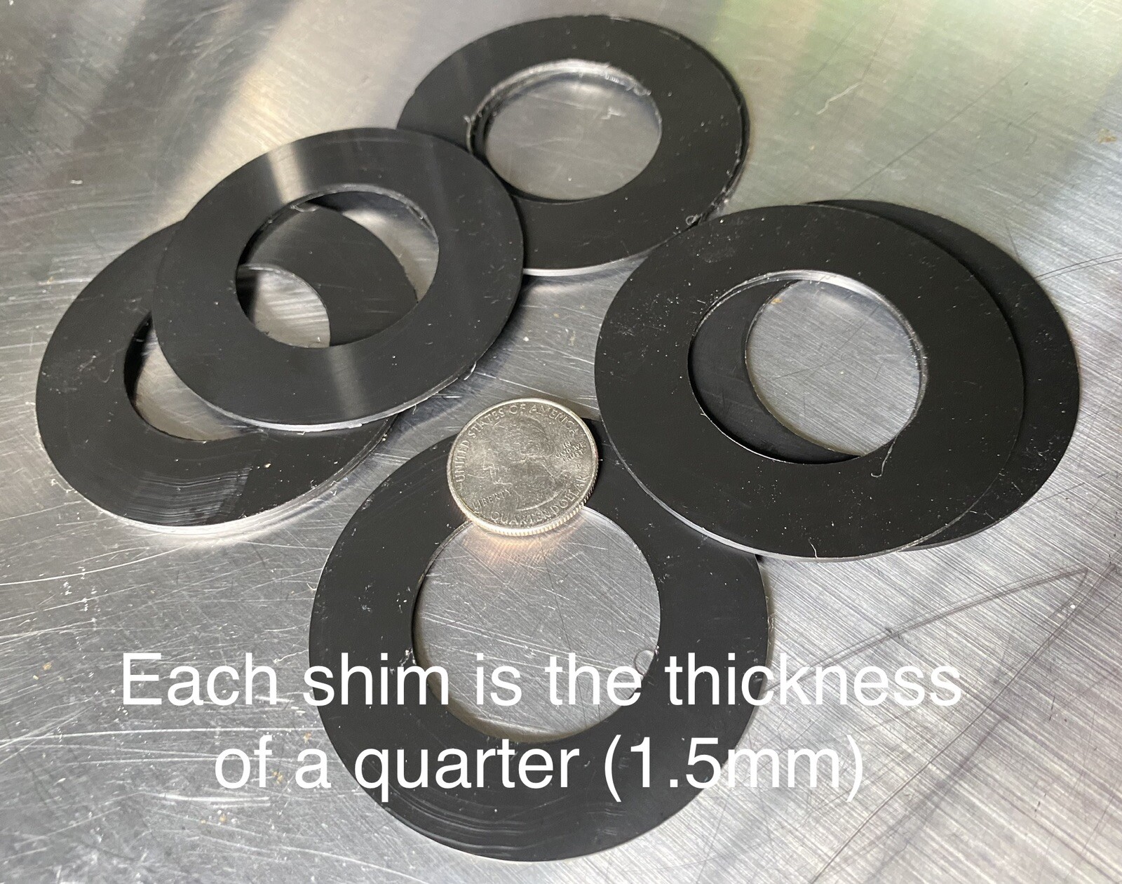 Bucket Pin Shim Kit 30mm for Excavator And Skid Steer. Cat Kubota Deere Komatsu