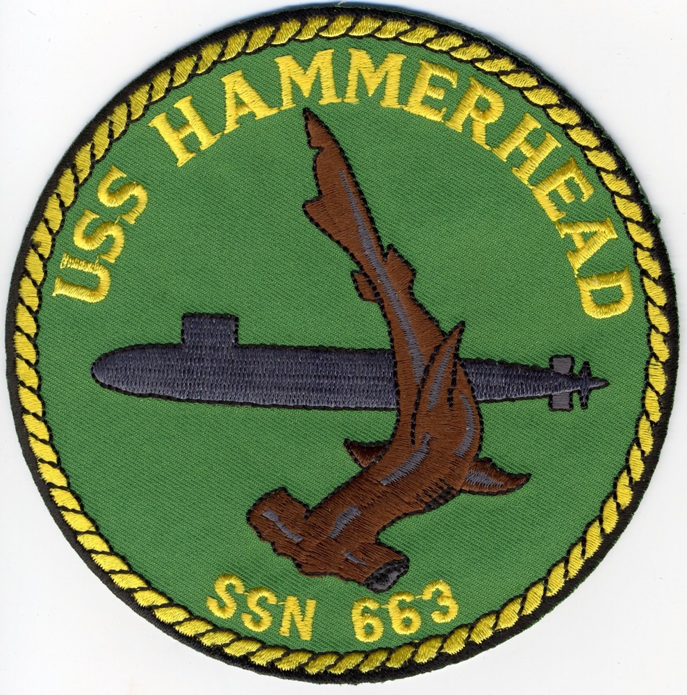 USS Hammerhead SSN 663 - Crest - Patch - Cat No. C5348