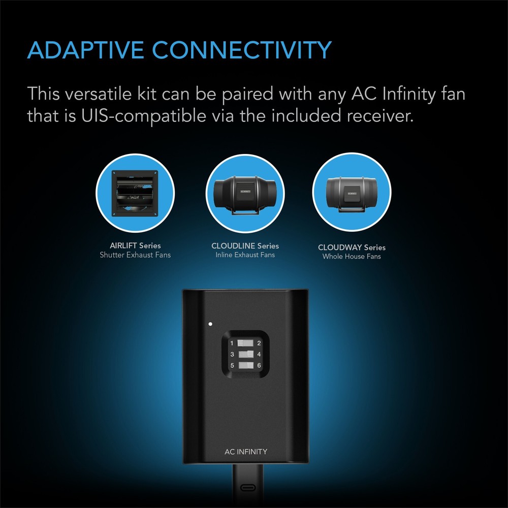 CONTROLLER 63, Wireless Remote Fan Controller with 10-Speed Programming