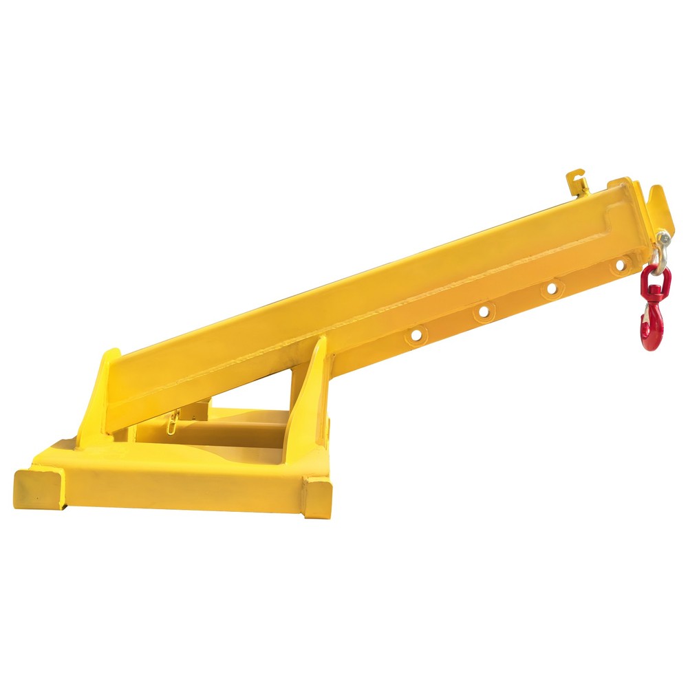 4T Adjustable Mobile Forklift Lifting Boom Telescopic Crane Lifting Attachment