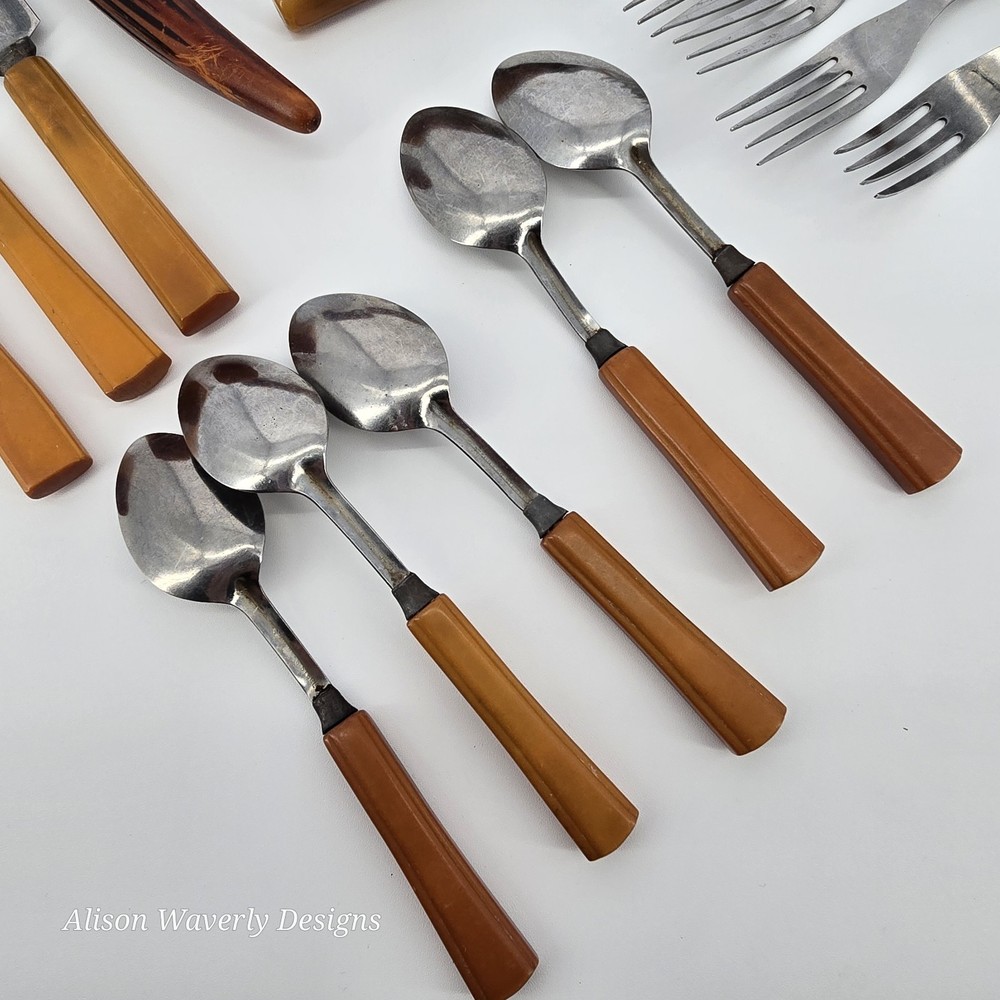 Bakelite Hostess Set & Utensils