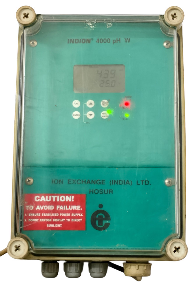 Indion Ion Exchange 4000 pH W 4000PHW Controller Field MTD Transmitter