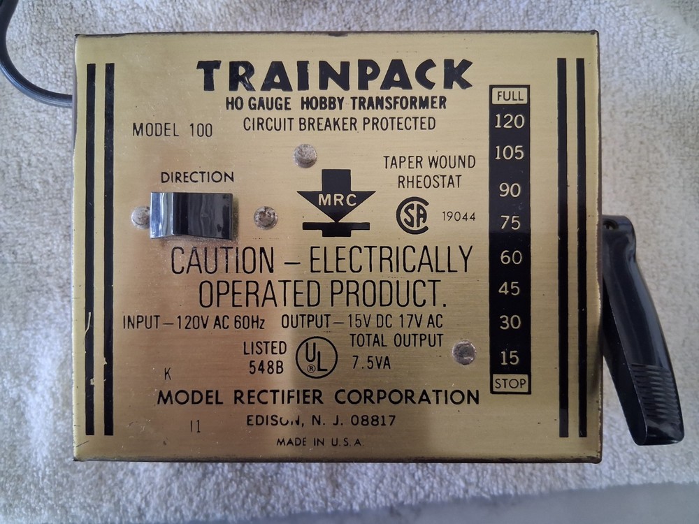 Trainpack HO Hobby Transformer / Model 100, vintage, used, untested