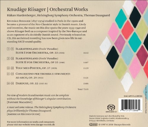 Riisager: Orchestral Works