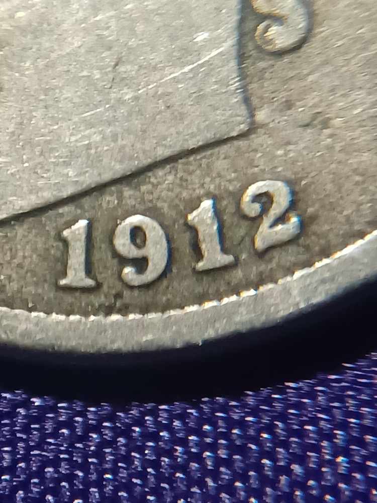 NICE 1912-D LIBERTY "V" NICKEL - VF ~Reverse LAMINATION ERROR~