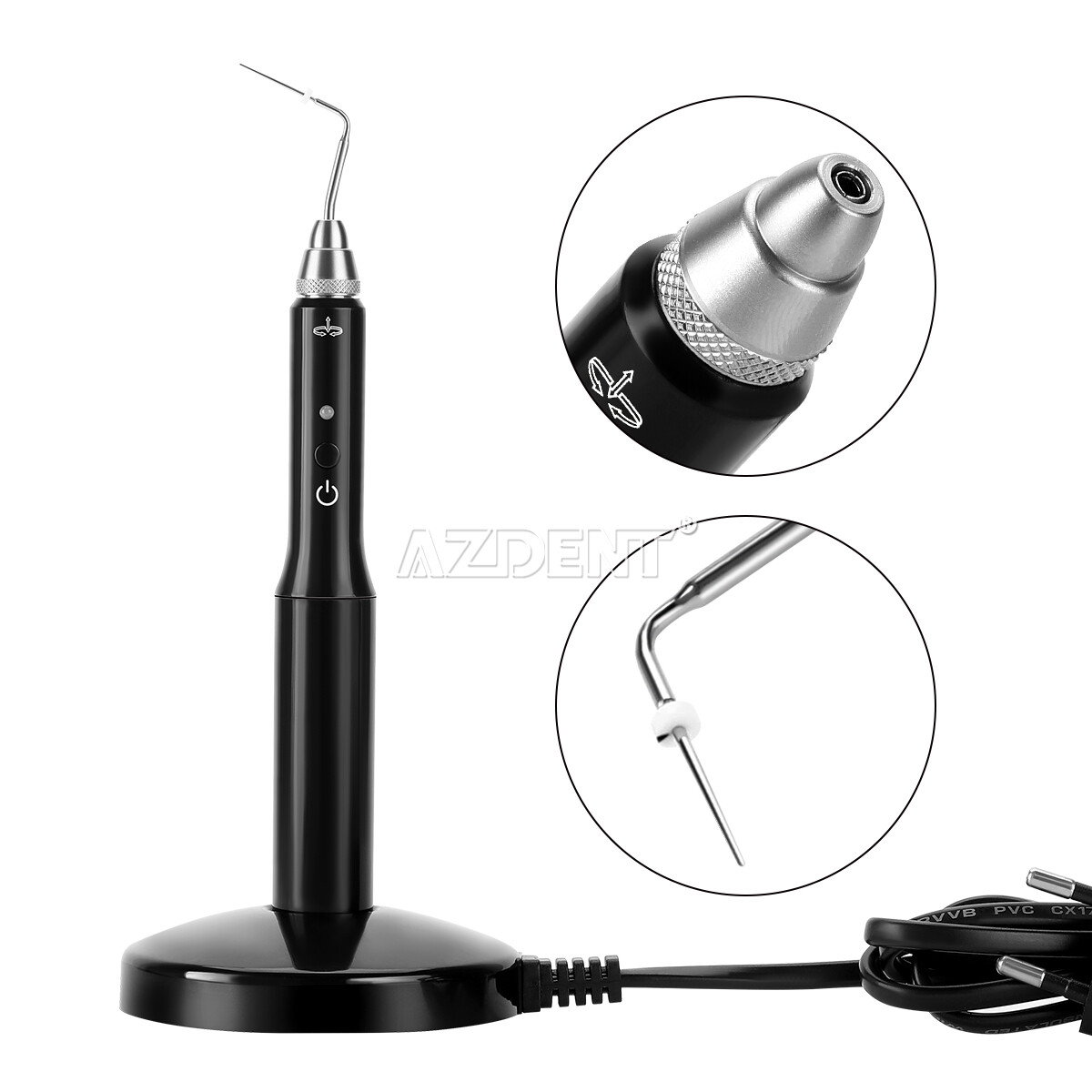 Dental Wireless Eododontic Gutta Percha Obturation System Endo Heated Pen+2 Tips