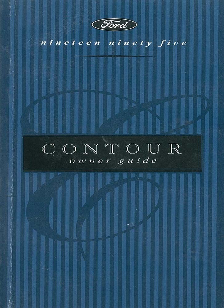 1995 Ford Contour Owners Manual User Guide Reference Operator Book Fuses Fluids