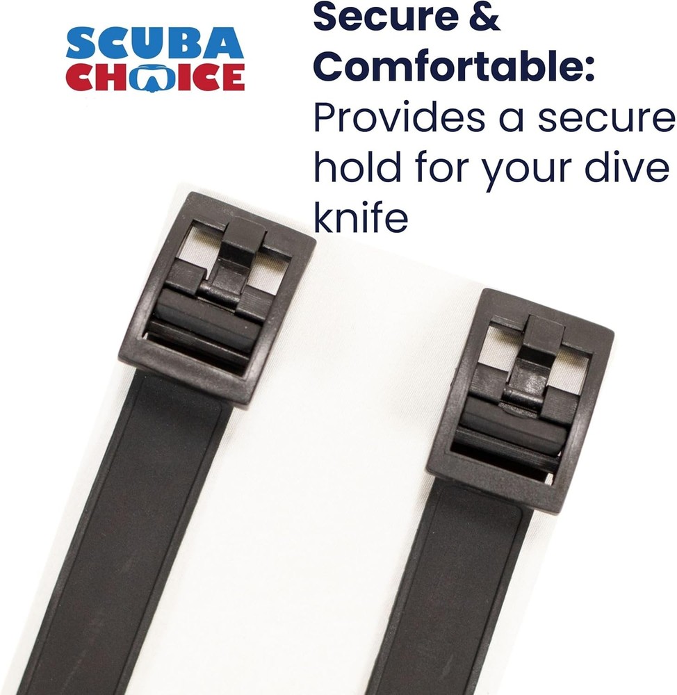 Diving Rubber Knife Straps Adjustable Secure Fit