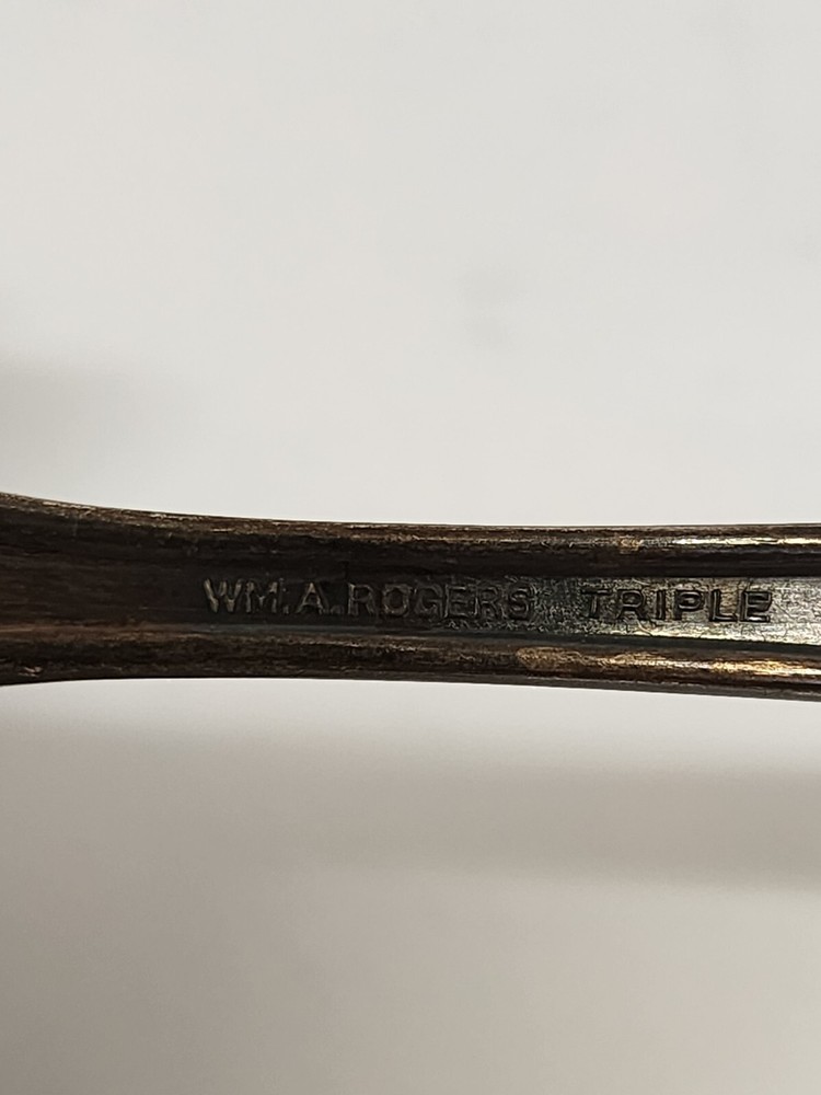 WMA Rogers Triple Serving Spoon Onedia 7" Deep Flatware Kitchen