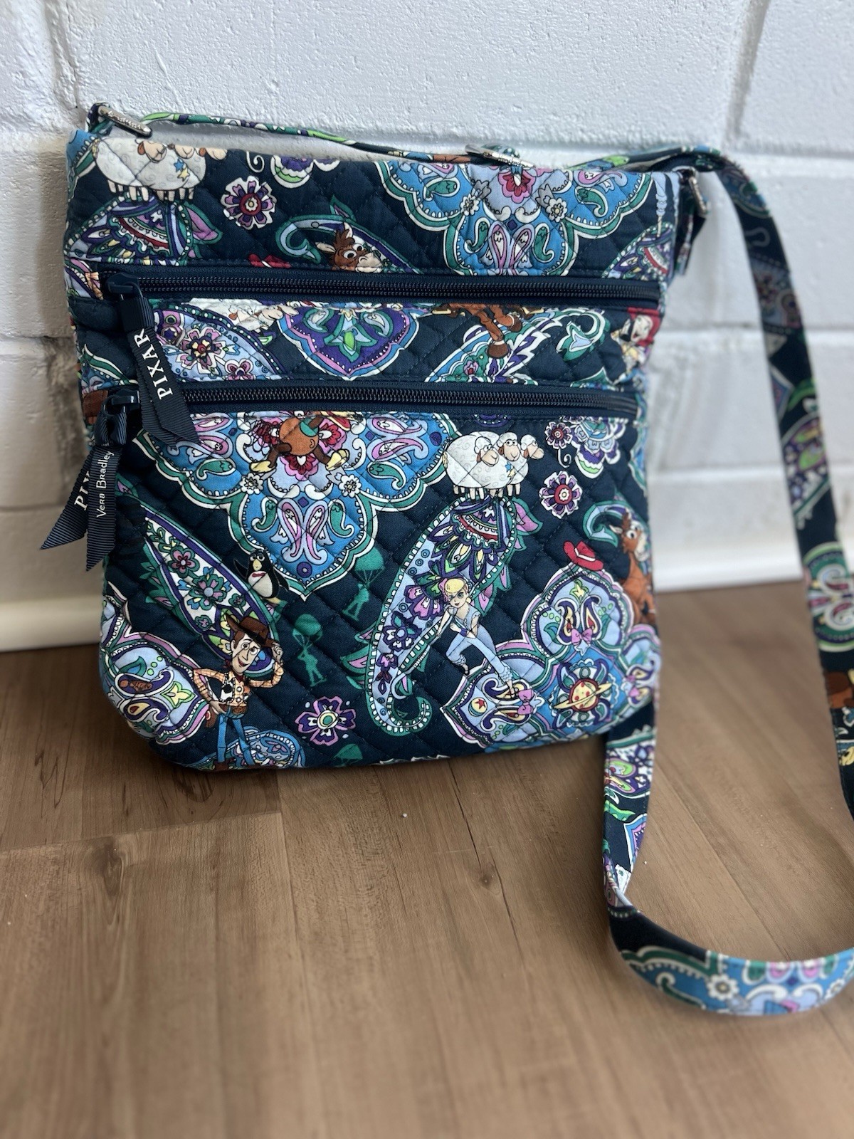 Vera Bradley Disney Toy Story Medium Quilted Crossbody Bag - Pixar Andy’s Room