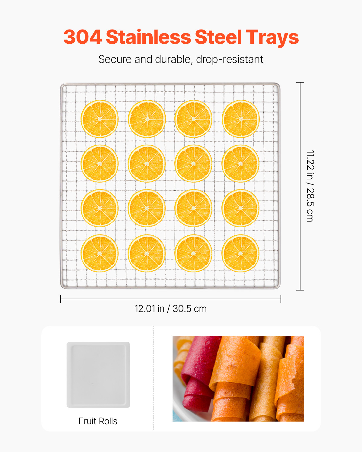 Electric 10 Trays Food Dehydrator Machine Stainless Jerky Meat Fruit Drying