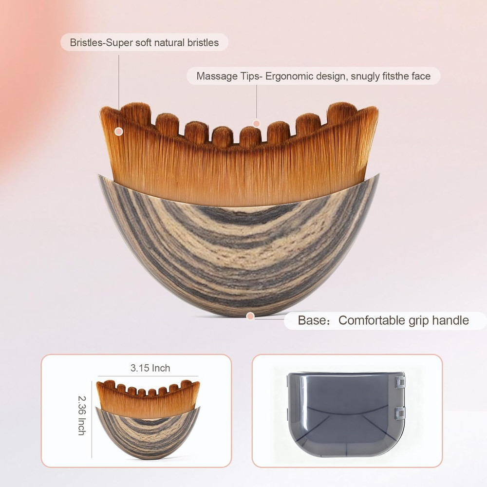 New Ergonomic Lymphatic Face Brush Contour Massage Tool