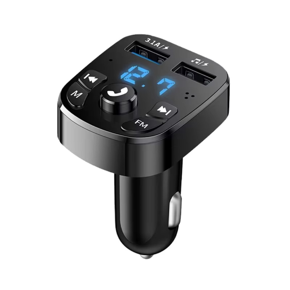Bluetooth 5.0 Car Wireless FM Transmitter Adapter 2USB PD Charger AUX Hands-Free