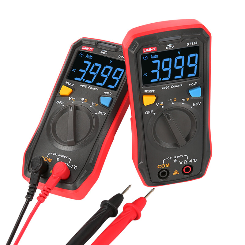 UNI-T UT123/UT123D Mini Digital Multimeter Auto Range Data hold AC DC Meter