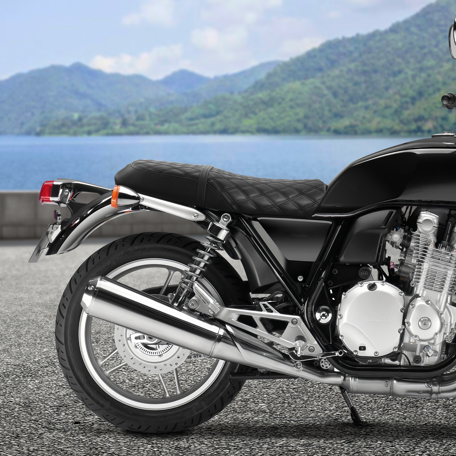 Black Driver & Passenger Seat Fit For Honda CB1100 2010-2024 2011 2012 2013 2014