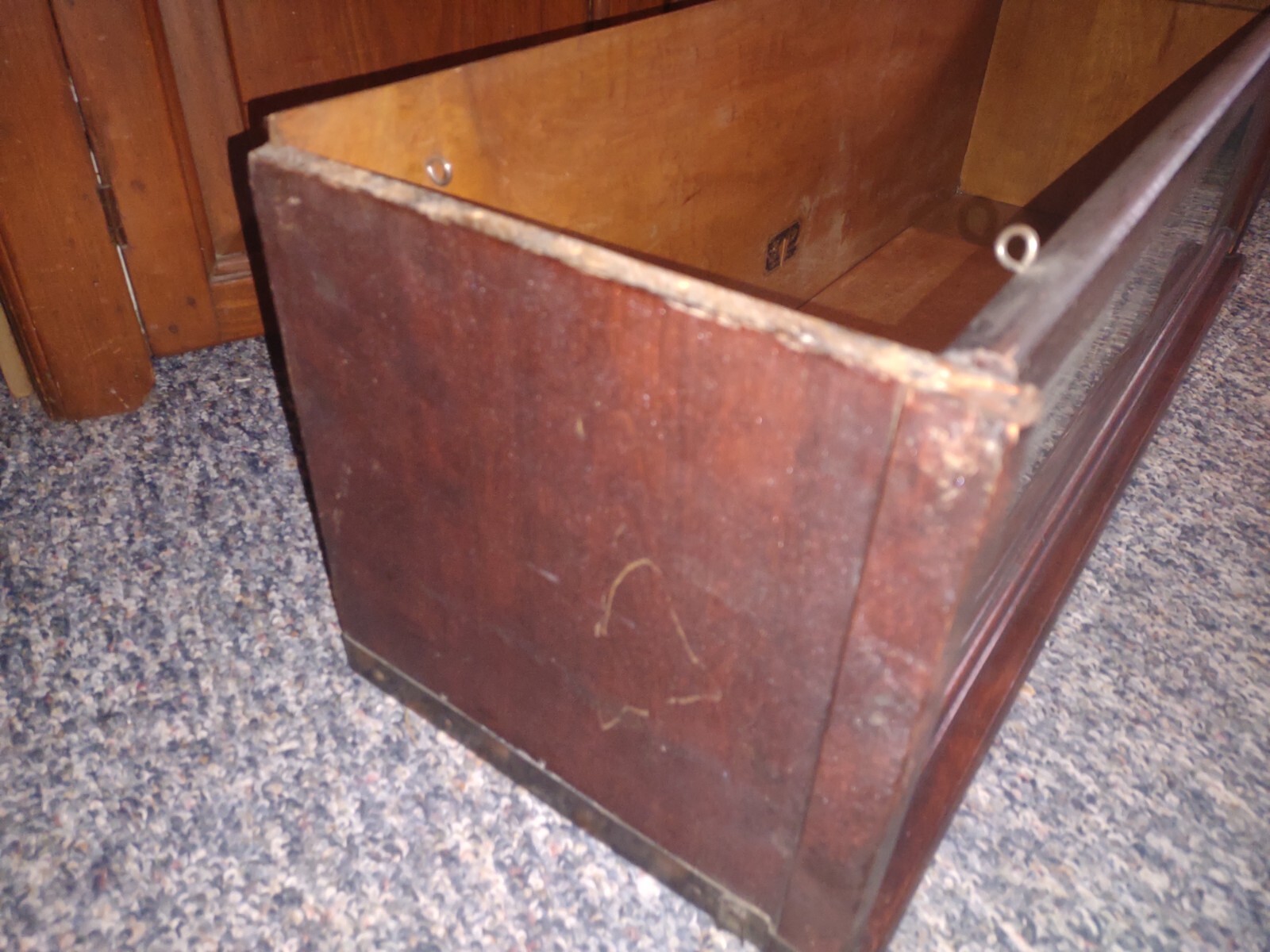 Antique Mahogany Hale Barrister Bookcase ONE Section & Glass Door ONLY