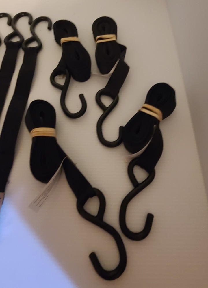 Cam Buckle Cargo Tie-Down Straps 4-Pack