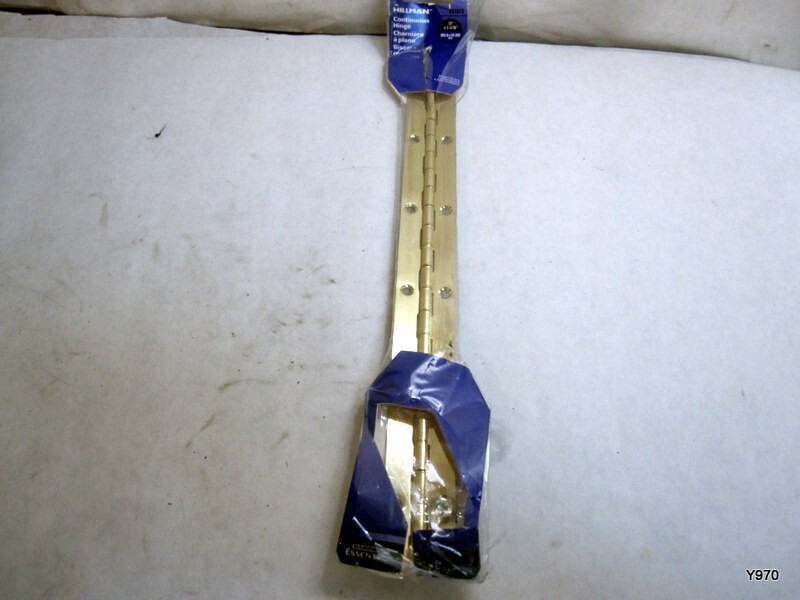 Hardware Essentials Continuous Hinge Brass (12" x 1-1/16")