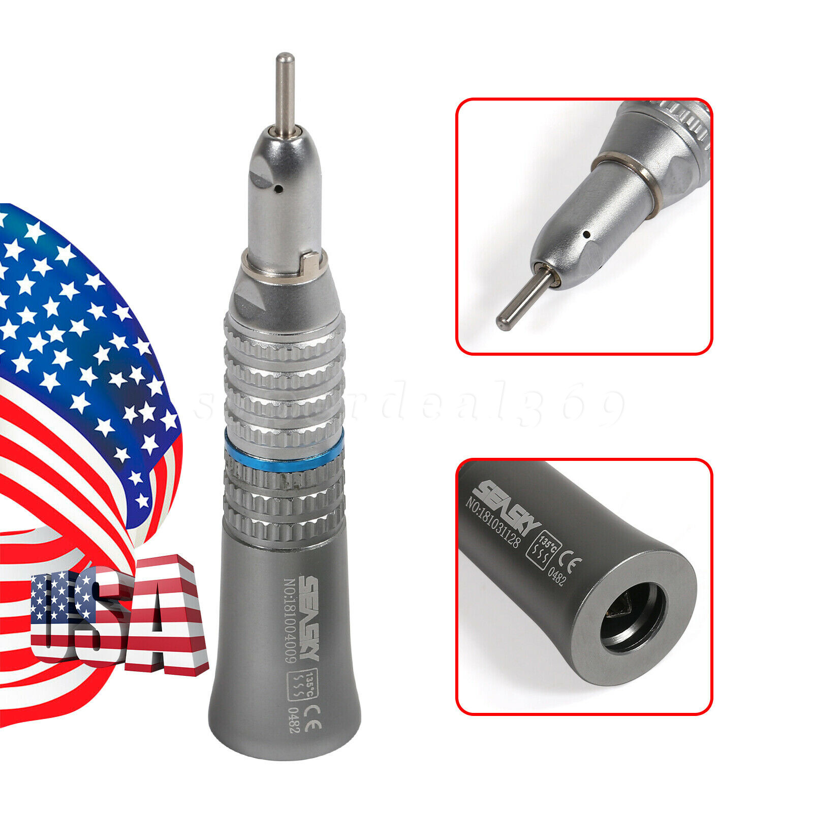 NSK Style Dental Slow Low Speed Handpiece Straight Contra Angle Air Motor 2/4 sa