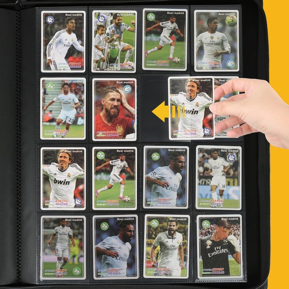 Premium Ringless Trading Card Binder - 1024 Capacity, 16 Side-Loading Pockets pe