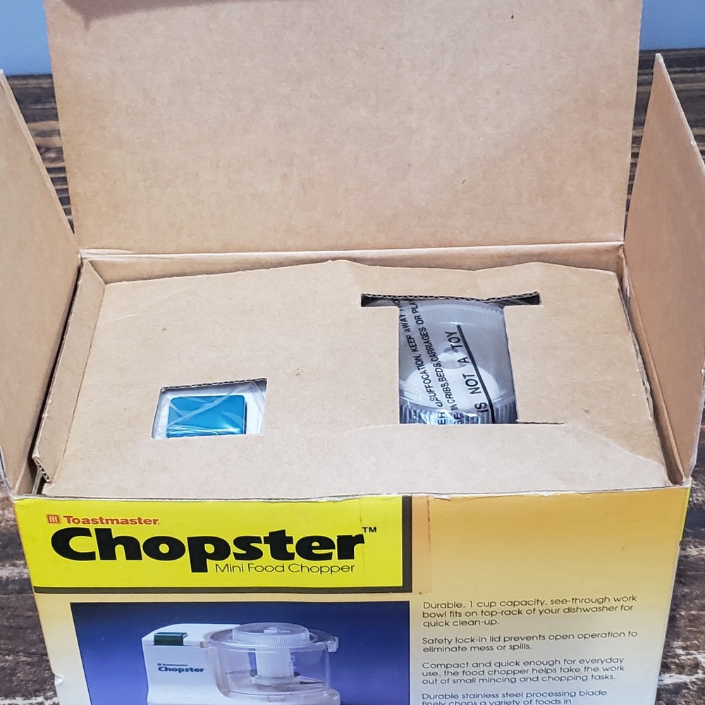 Toastmaster Chopster Personal Food Processor New Open Box