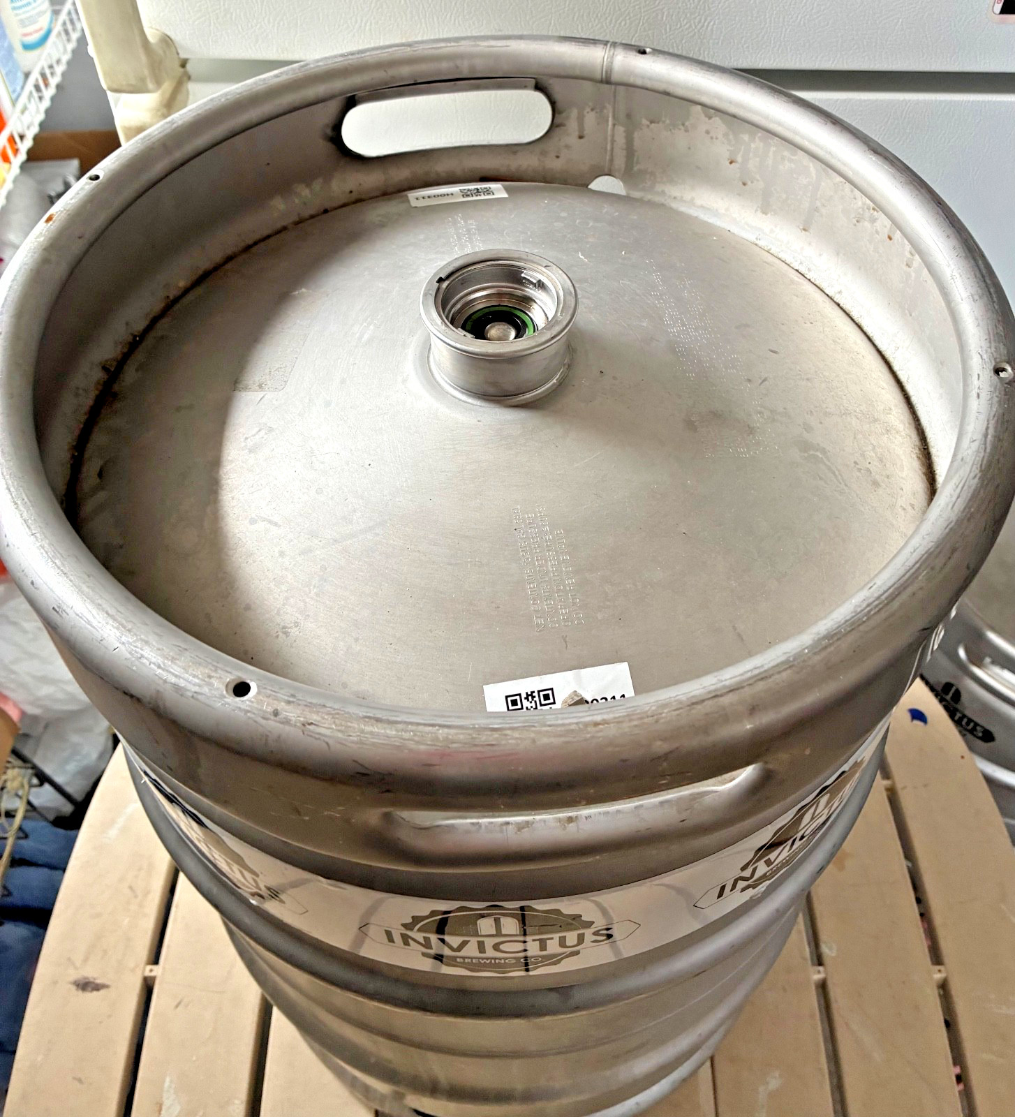 1/2 BARREL STAINLESS STEEL BEER KEG -15.5 GALLON MOONSHINE STILL-SANKEY