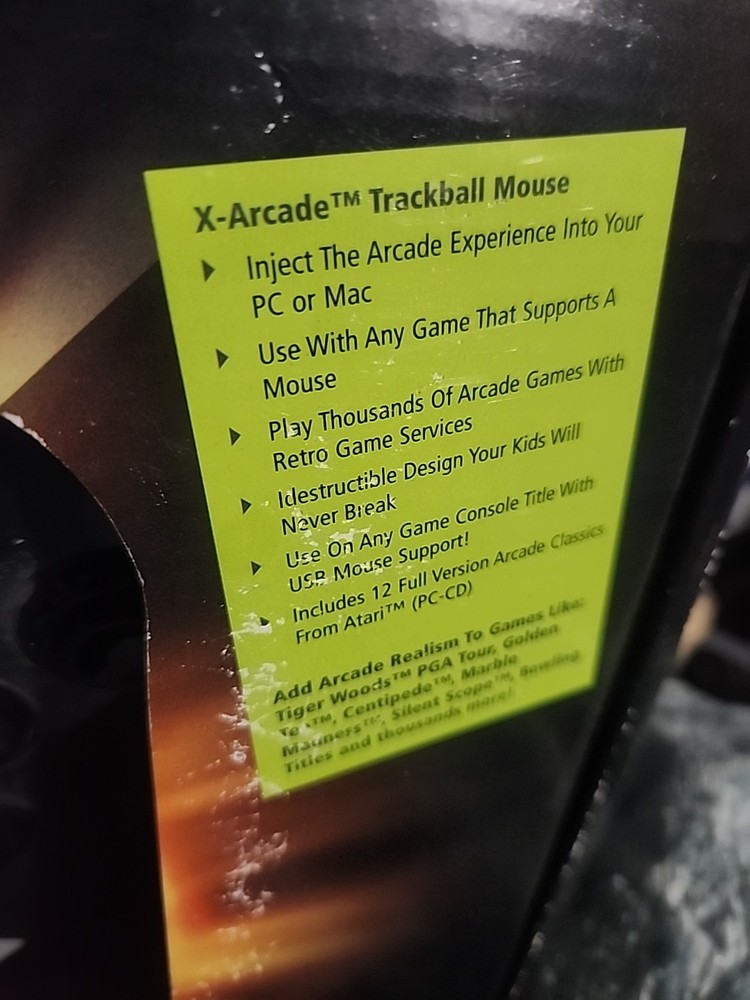 X-Arcade Trackball Game Controller New Open Box Pc Or Mac