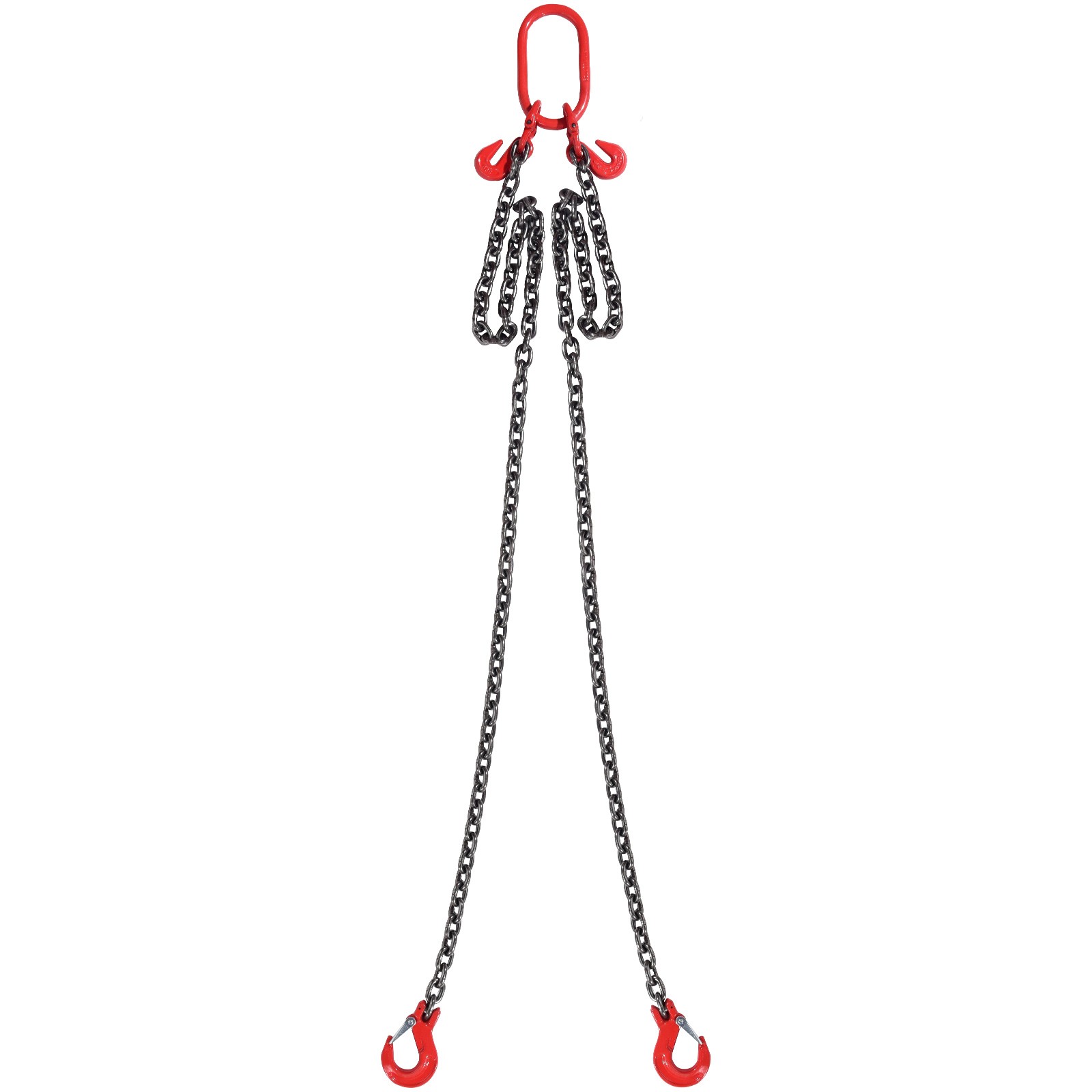 VEVOR 5/16" x 6' Chain Sling 2 Legs G80 Lifting Chain with Grab Hooks 6600 lbs