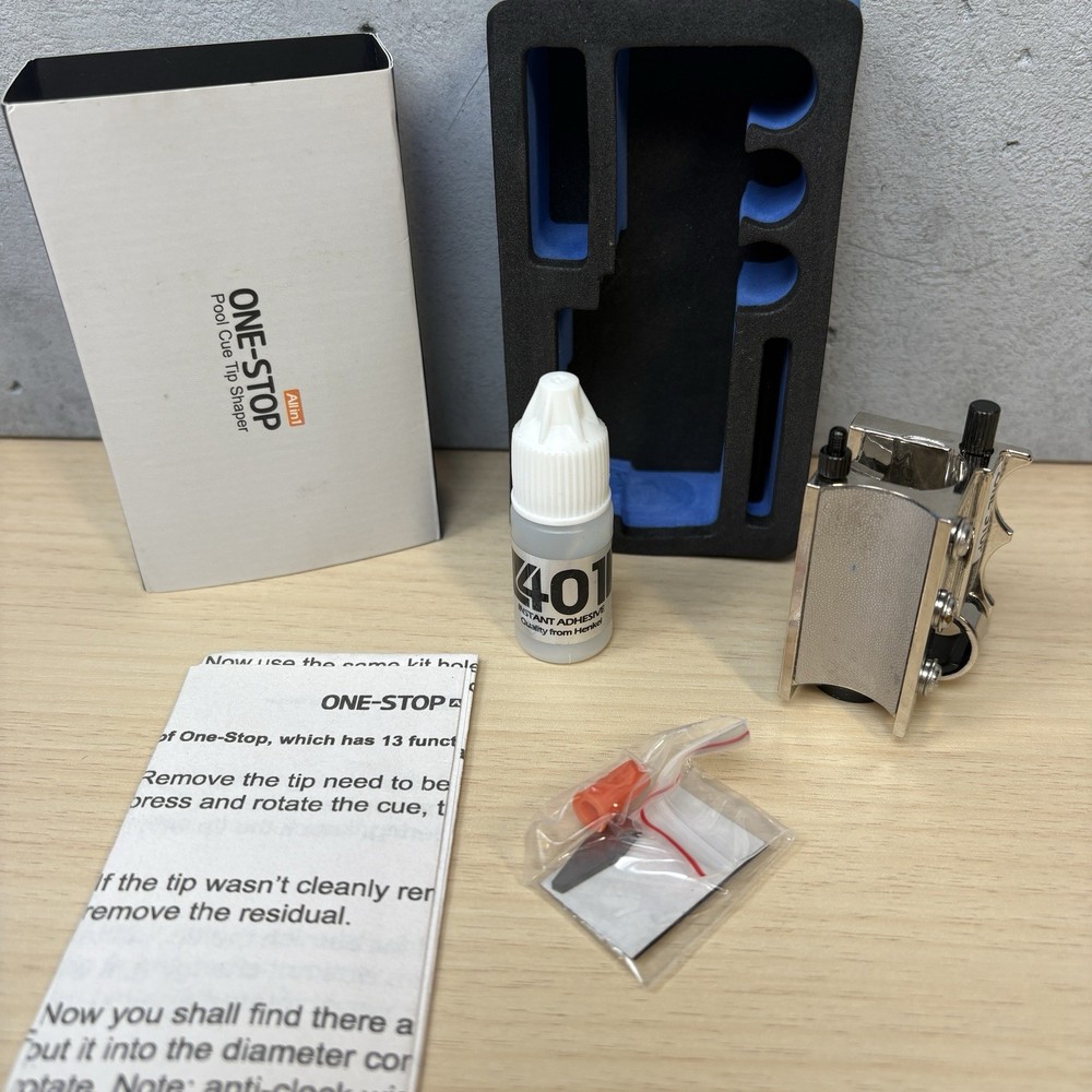 One-Stop Pool Cue Tip Shaper