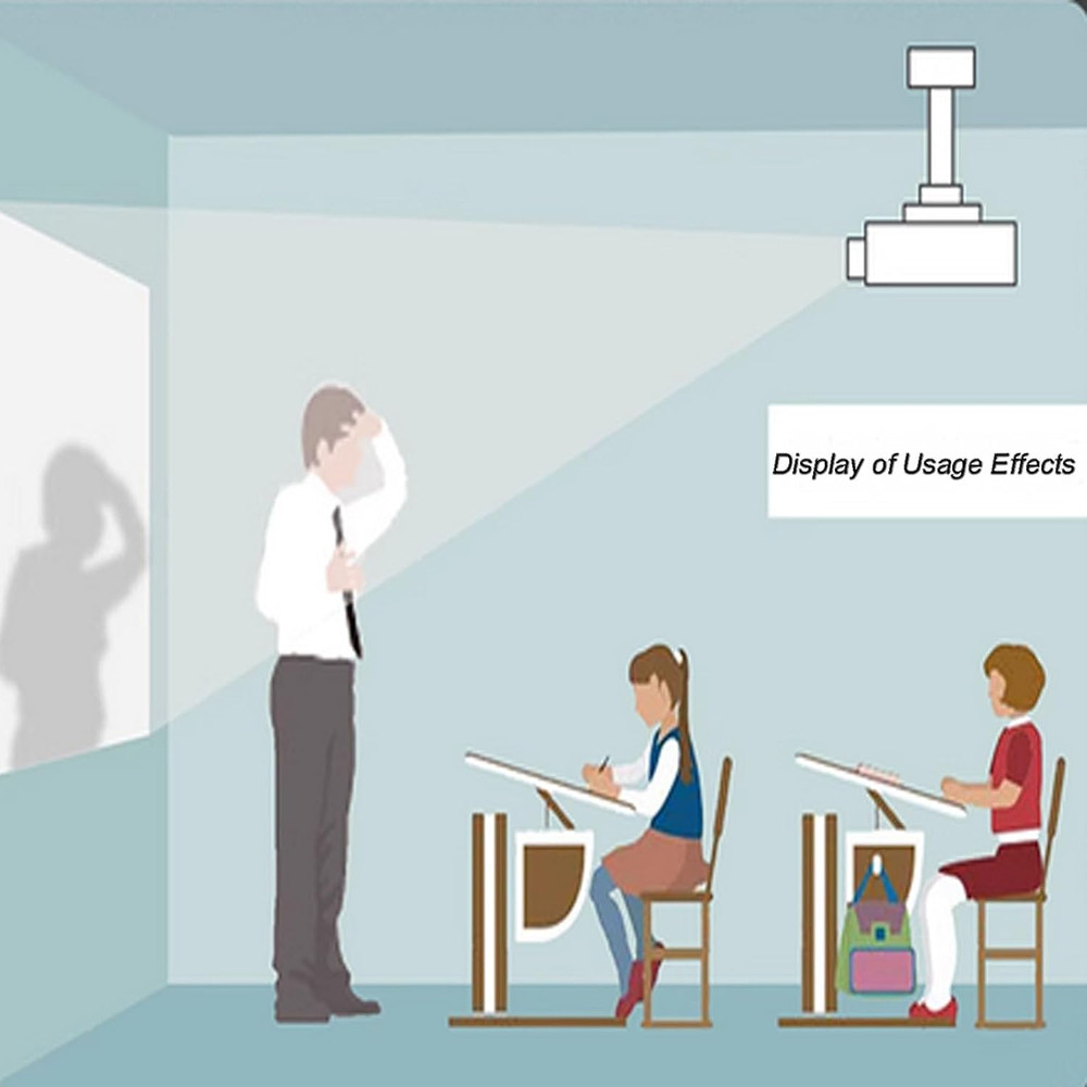 Electric Ceiling Projector Mount with Remote Control, 22Lbs Capacity, 39In Range