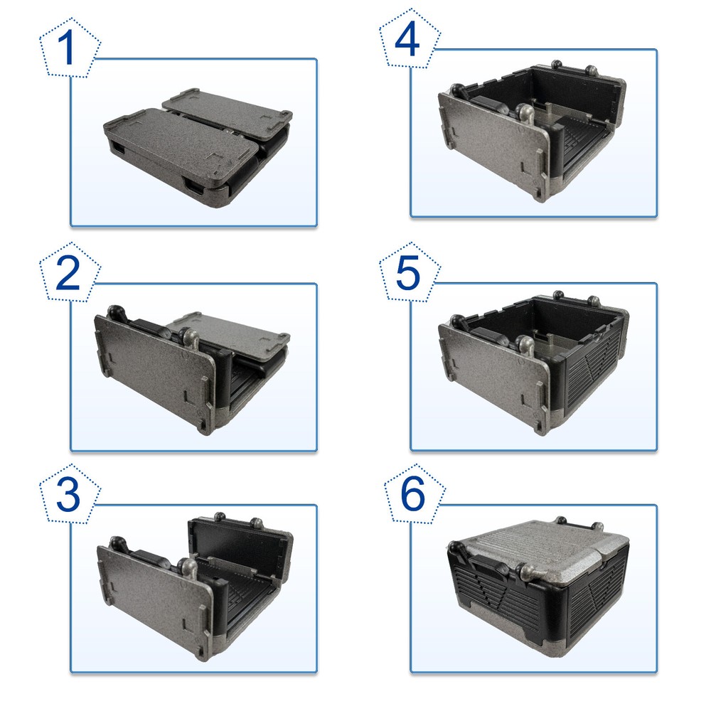 Cooling Chilling Collapsible Cooler Chest Box Insulate Foldable Portable Medium