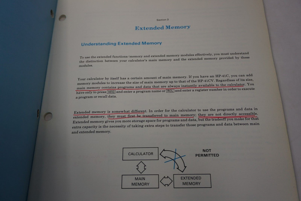 Hewlett Packard HP 82180A Extended Functions / Memory Module Owner's Manual