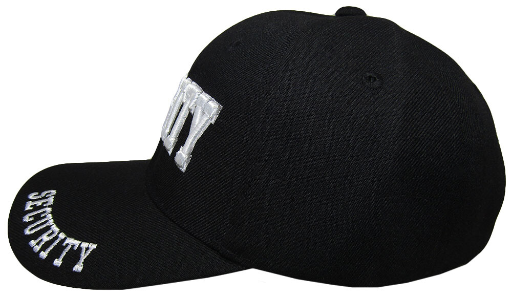 Security Hat Officer Guard Baseball Cap Adjustable Black Hat Headwear